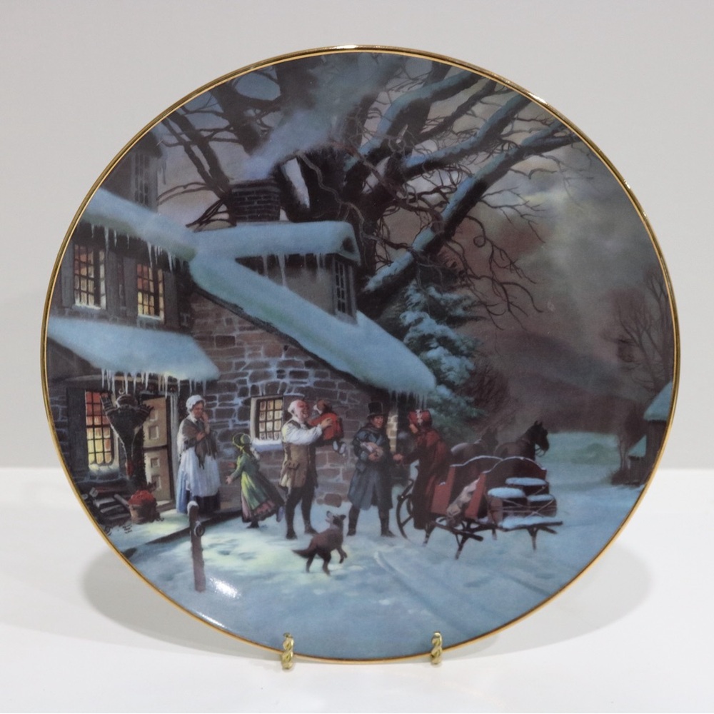 1989 The Homecoming Plate Lloyd Garrison W.L. George Scenes of Christmas Past